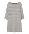Robe marinière femme en jersey lourd beige COQUILLE/azul SMOKING
