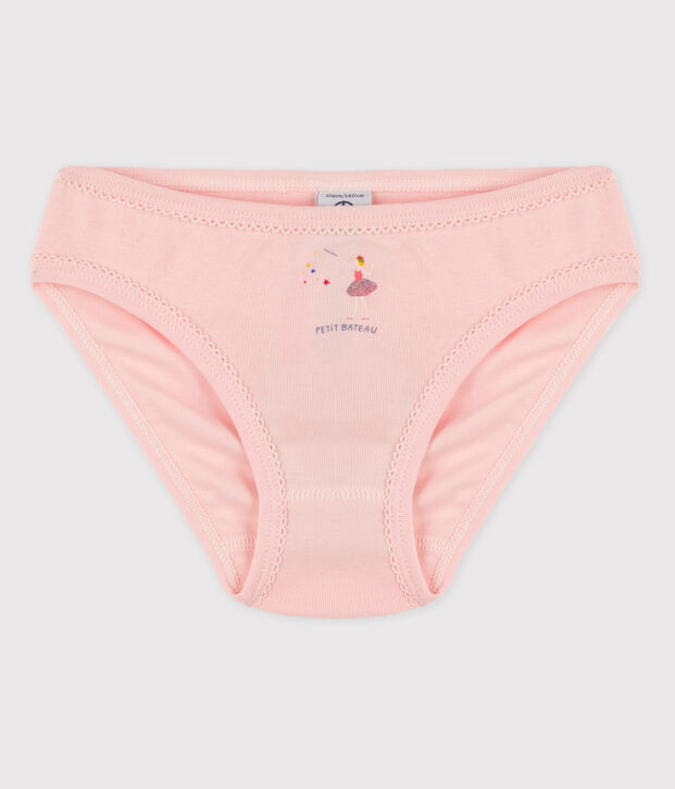 Braguita de algod&oacute;n de ni&ntilde;a rosa