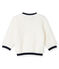 Cárdigan de sherpa de borreguillo para bebé unisex blanco MARSHMALLOW