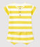 Conjunto de 2 piezas a rayas de jersey de bebé amarillo ORGE/blanco MARSHMALLOW