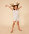 Pijama corto infantil con estampado de arcoíris de algodón  blanco MARSHMALLOW/blanco MULTICO