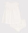 Vestido con bombacho de bordado inglés para bebé blanco MARSHMALLOW