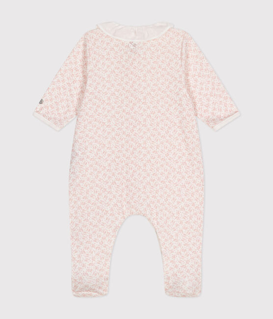 Pijama de algodón con estampado de flores para bebé MARSHMALLOW/ PANTY