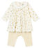 Vestido con legging para bebé niña blanco MARSHMALLOW/amarillo DORE