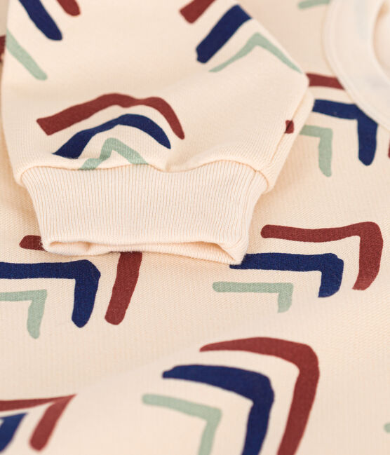 Sudadera estampada de muletón para niño blanco AVALANCHE/ MULTICO