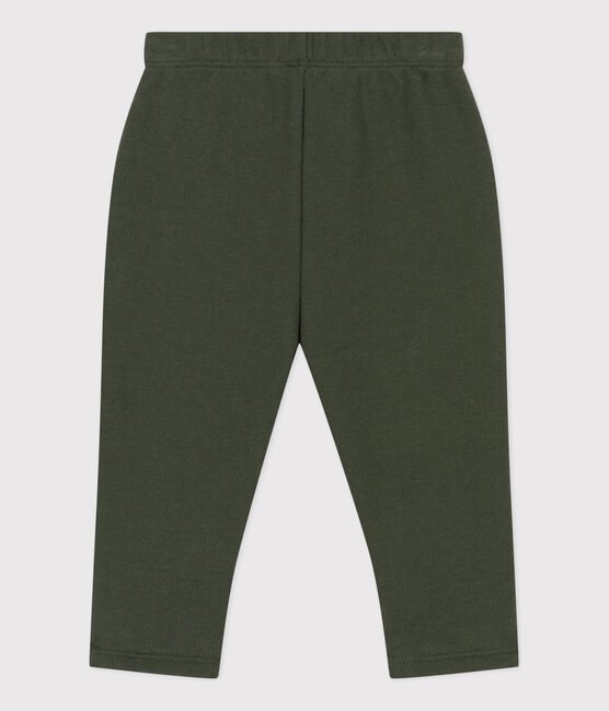 Pantalón de muletón de bebé verde AVORIAZ