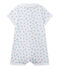 Pelele corto estampado para bebé niño blanco ECUME/blanco MULTICO