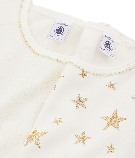 Par de camisetas manga larga para niña variante 1