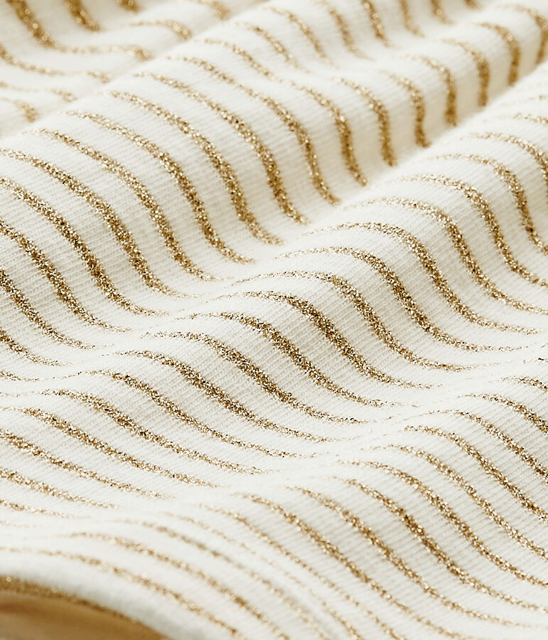 Vestido body de rayas beb&eacute; ni&ntilde;a blanco/amarillo