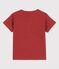 Camiseta de manga corta para niño/niña marron OMBRIE