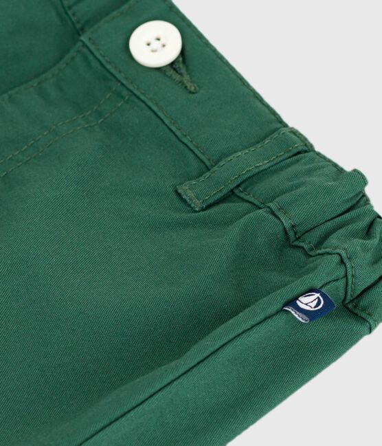 Shorts lisos de sarga de algodón para bebé WILLOW