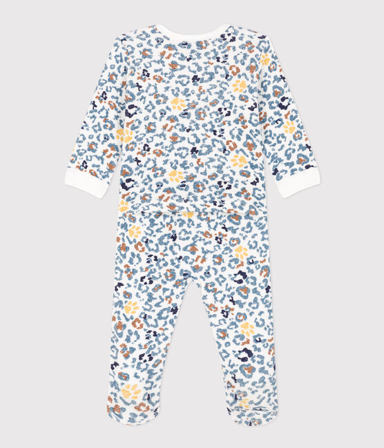 Pijama de rizo para bebé blanco MARSHMALLOW/blanco MULTICO