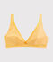 Sujetador triangula de mujer amarillo BOUDOR/blanco MARSHMALLOW