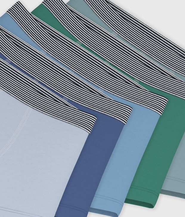 Juego de b&oacute;xeres infantiles lisos de algod&oacute;n multicolor