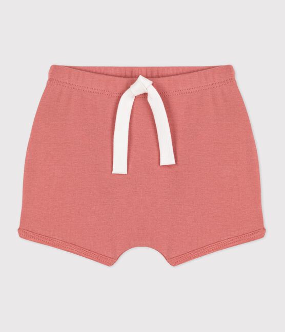 Pantalón corto de bebé de algodón orgánico rosa PAPAYE