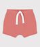 Pantalón corto de bebé de algodón orgánico rosa PAPAYE