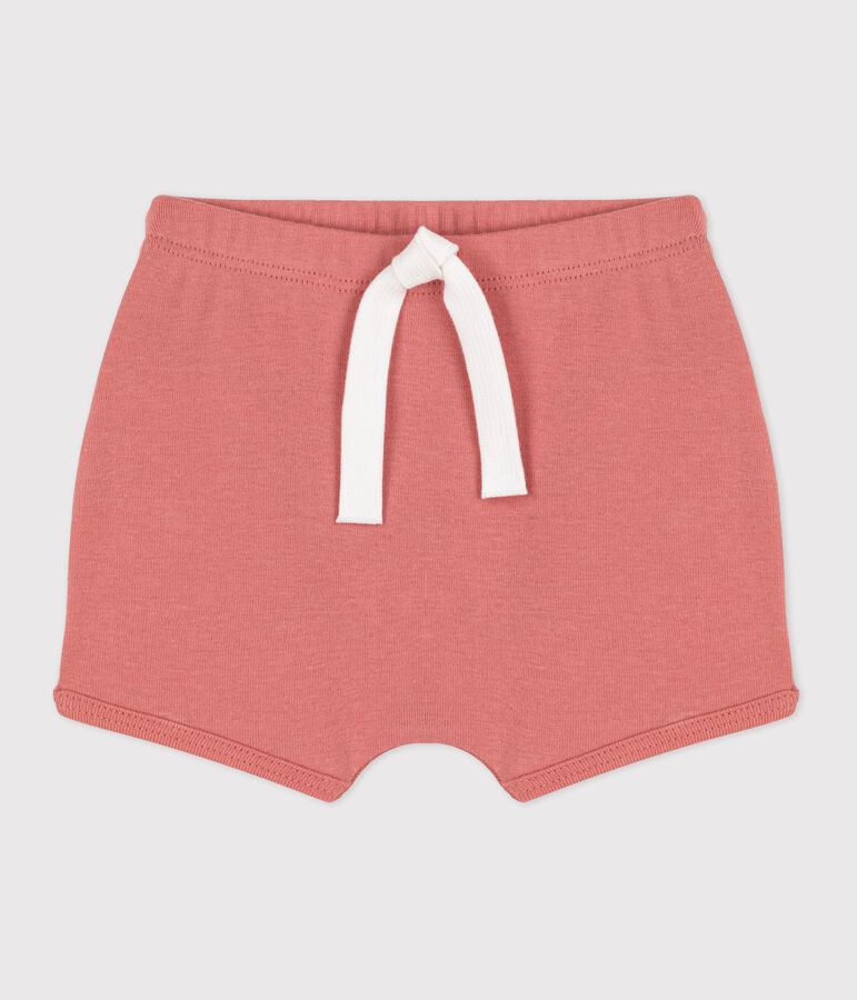 Pantal&oacute;n corto de beb&eacute; de algod&oacute;n org&aacute;nico rosa