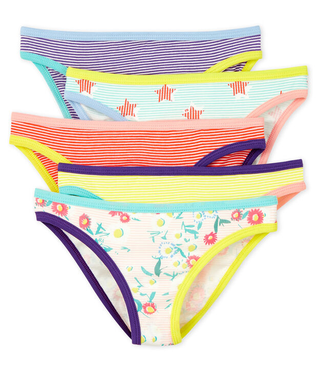 Semanario con 5 braguitas para mujer multicolor