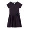 Vestido a topos para niña blanco MARSHMALLOW/azul BRUT/ MULTICO