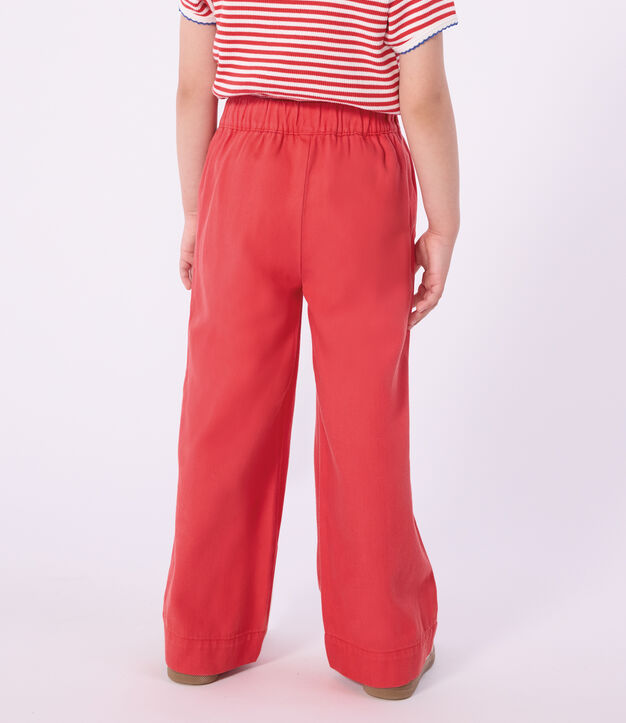 Pantal&oacute;n denim infantil rojo