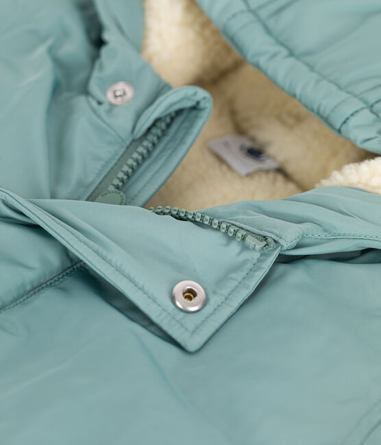 Parka de poliéster para bebé verde PAUL
