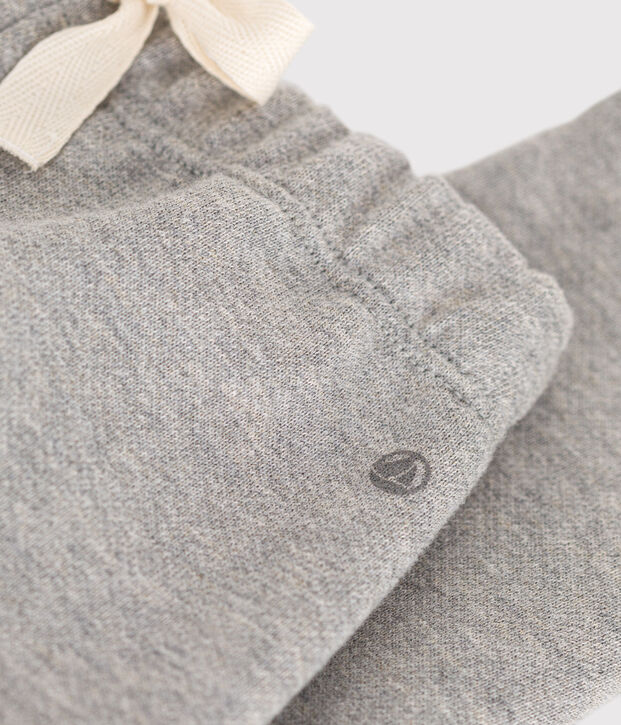 Pantal&oacute;n de felpa para beb&eacute; gris