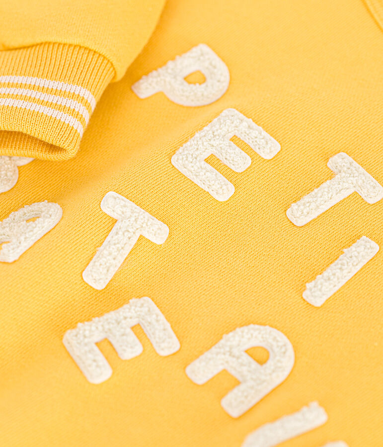 Sudadera de felpa para ni&ntilde;o/ni&ntilde;a amarillo