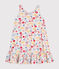 Vestido de algodón sin mangas de niña blanco MARSHMALLOW/blanco MULTICO