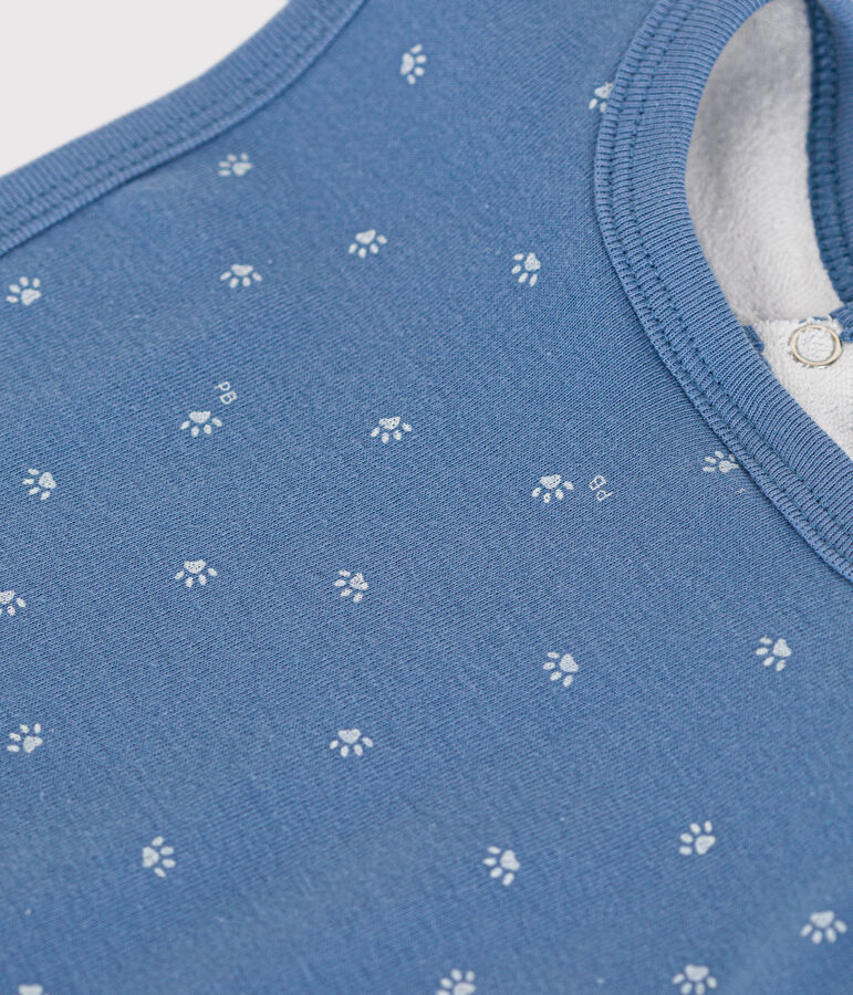 Babero de algod&oacute;n para beb&eacute; azul BEACH/ MARSHMALLOW