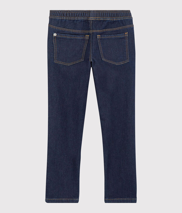 Pantal&oacute;n de corte normal de tejido vaquero oscuro de ni&ntilde;o azul