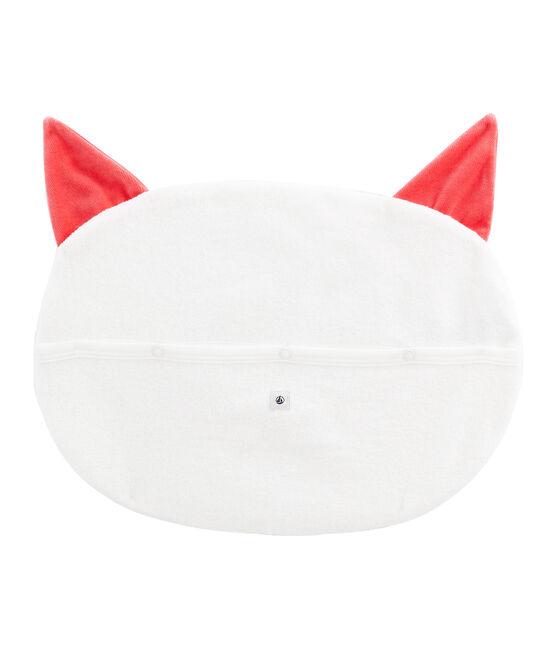 Funda para pijama de rizo extra cálida blanco MARSHMALLOW/rojo SIGNAL