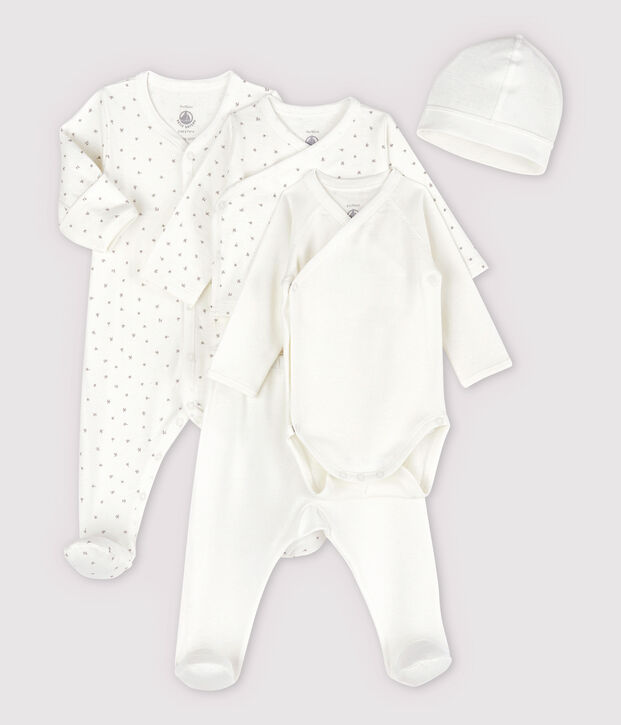 Kit de reci&eacute;n nacido de beb&eacute; de tejido t&uacute;bico de algod&oacute;n org&aacute;nico multicolor