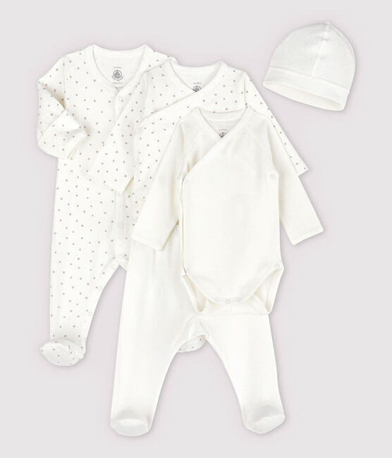 Kit para los primeros días del bebé de tejido tubular de algodón ecológico variante 1