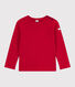Jersey infantil liso de lana y algodón