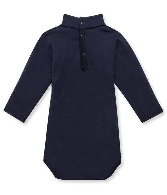 Body bebé con cuello alto azul SMOKING