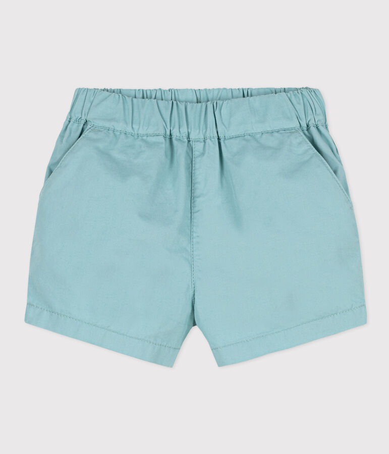 Shorts de sarga para beb&eacute; verde