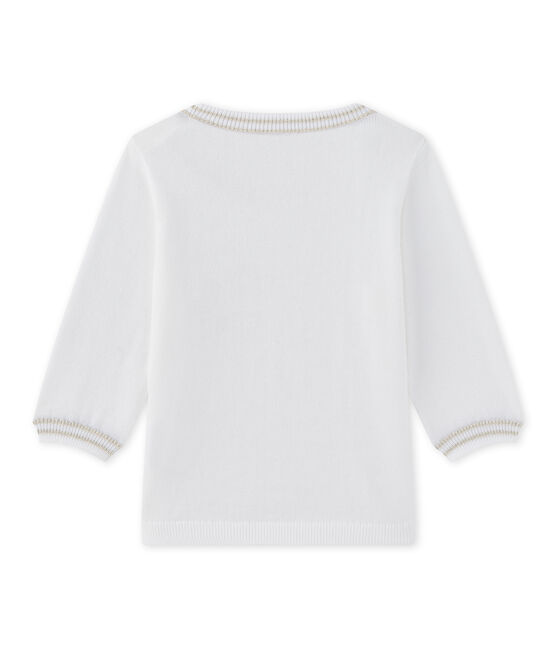 Jersey de bebé niño de punto blanco MARSHMALLOW