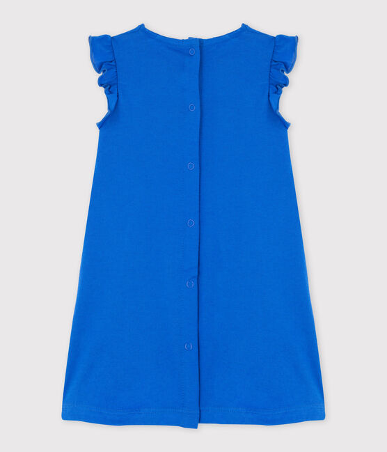 Vestido bordado para bebé niña azul DELFT
