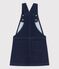Vestido peto vaquero de niña azul DENIM BLEU FONCE