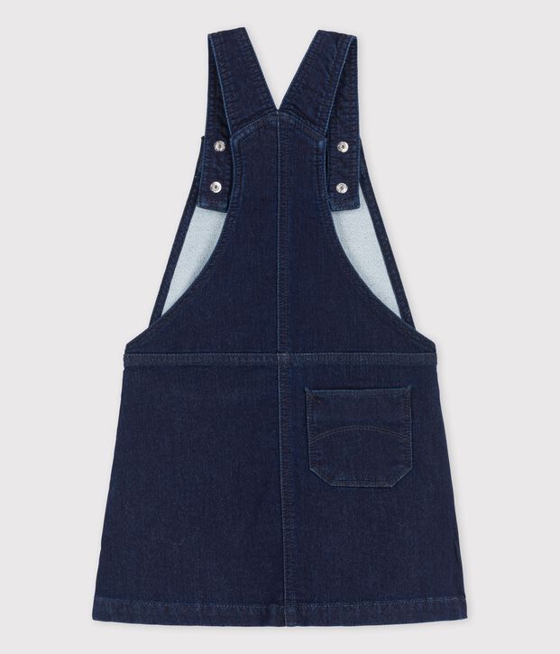Vestido peto vaquero de ni&ntilde;a azul