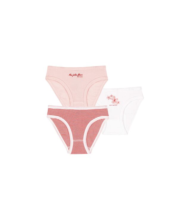 Lot de 3 culottes en coton multicolor