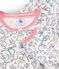Pijama de punto para niña blanco MARSHMALLOW/blanco MULTICO