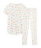 Pijama de punto para niña blanco MARSHMALLOW/blanco MULTICO