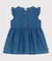 Vestido vaquero ligero sin mangas para bebé azul DENIM CLAIR