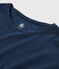 Camiseta de algodón/lino lisa de mujer azul MEDIEVAL