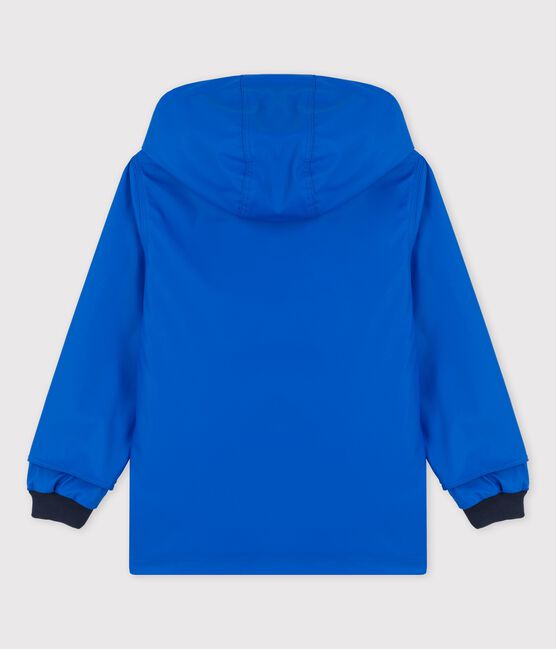 CHUBASQUERO ICÓNICO RECICLADO DE NIÑA/NIÑO azul DELFT