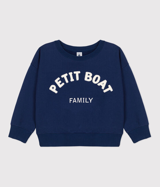 Sudadera de muletón infantil unisex azul MEDIEVAL