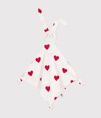 Doudou de beb&eacute; con forma de coraz&oacute;n de algod&oacute;n