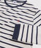 Pijama marinera de ni&ntilde;o de punto blanco/azul