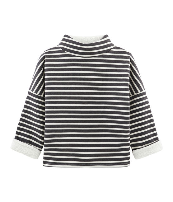 Marinera reversible de mujer negro CITY/beige COQUILLE